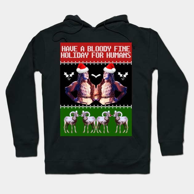 What We Do In the Shadows Christmas Sweater—Have a Bloody Fine Holiday for Humans Hoodie by Xanaduriffic